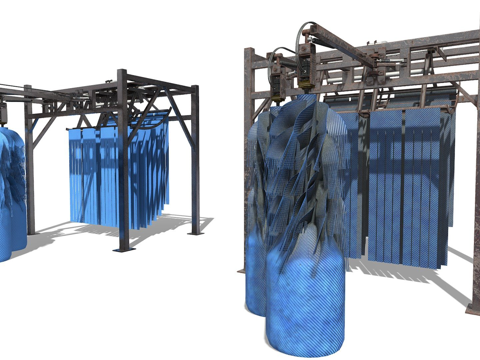  工业设备 洗车器3d模型 