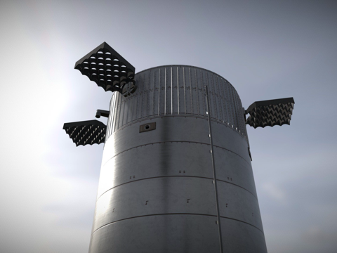  工业设备 助推器3d模型 