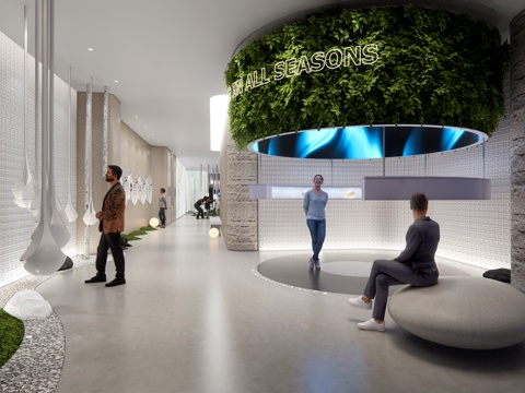  汽车品牌展厅su模型 