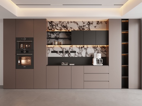 意式餐边柜su模型