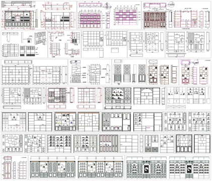  装饰柜 装饰柜素材 装饰柜设计 装饰柜CADcad施工图 