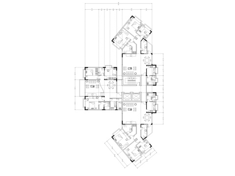  住宅建筑平面图cad施工图 