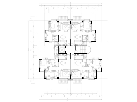  住宅建筑平面图cad施工图 