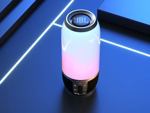  现代桌面音响 小音响su模型 