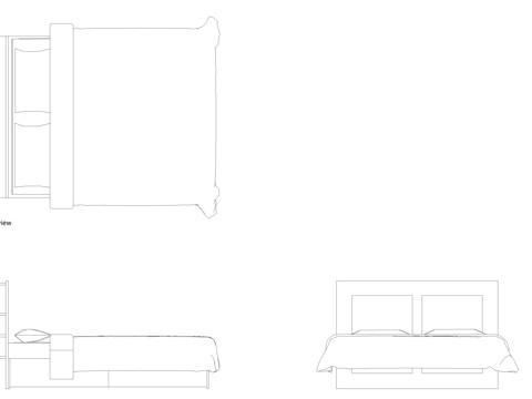  宜家 Brimnes 床图纸cad施工图 