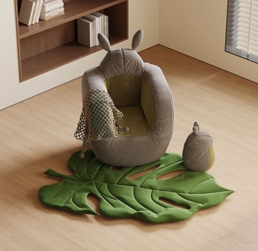  现代沙发躺椅su模型 