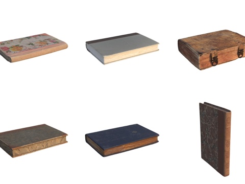  书籍古书笔记本3d模型 