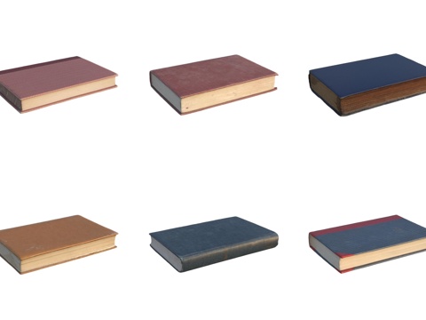  书籍古书笔记本3d模型 