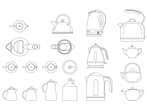  热水壶 茶水壶 烧水器 煮水壶 保温茶壶cad施工图 