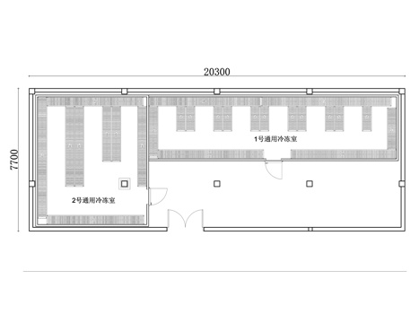  冷藏室平面设计图纸cad施工图 