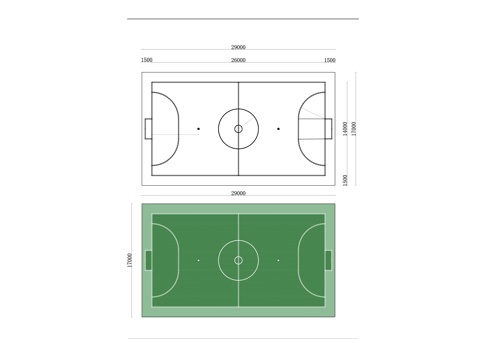  篮球运动场地 篮球比赛场 篮球训练场 篮球活动区 专业篮球场cad施工图 