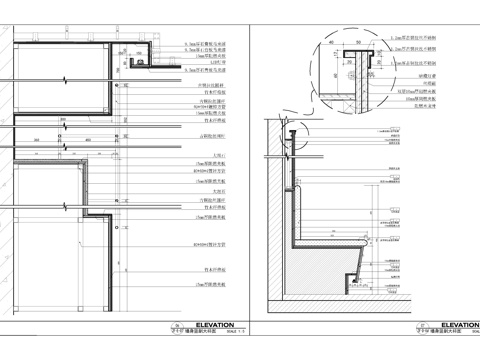  不锈钢圆杆墙身造型大样图cad施工图 