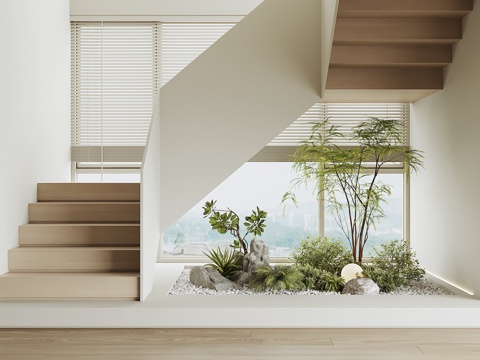  现代楼梯3d模型 
