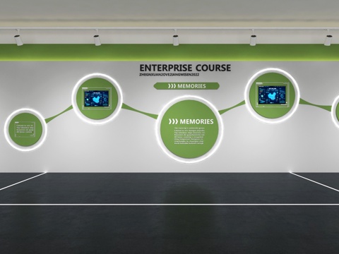  文化墙 企业文化墙 展示墙 主题墙 展厅 校园文化 教室su模型 