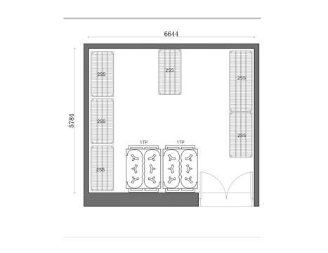  板材小仓库 小型存储库 板材存放间 小型仓储间 板材材料库房cad施工图 