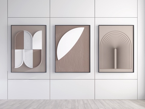  挂画3d模型 