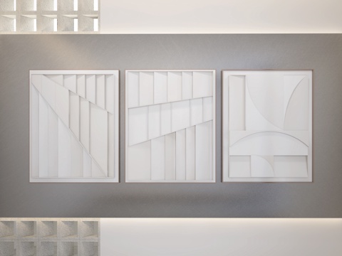  挂画3d模型 
