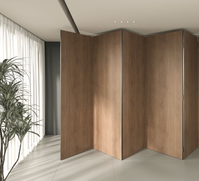  现代屏风 中古风屏风 木屏风 客厅隔断su模型 
