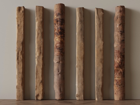  木头 民宿木头su模型 