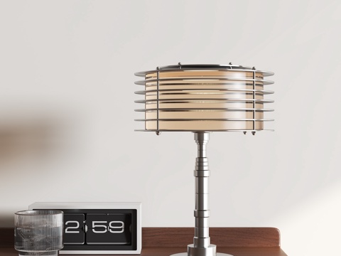  现代金属台灯3d模型 