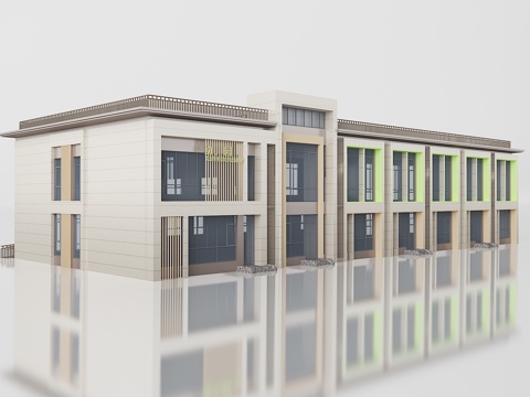  建筑外观3d模型 