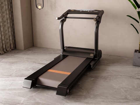  现代跑步机3d模型 