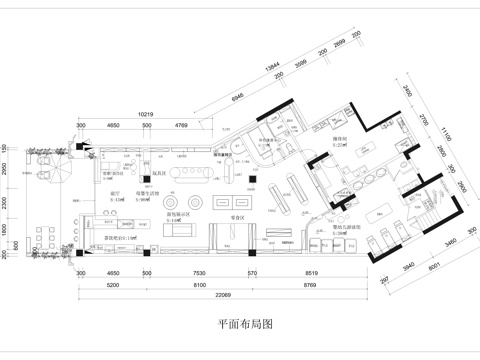  10套母婴室 母婴用品店 亲子生活馆 平面图cad施工图 