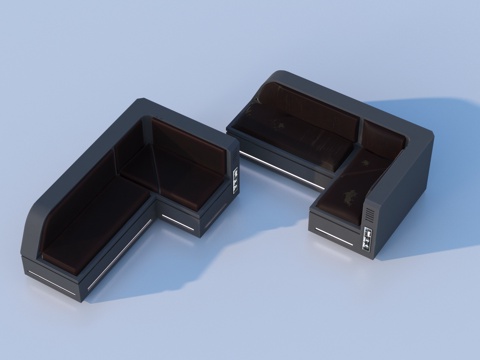  长椅 户外椅 园林小品 景观座椅3d模型 