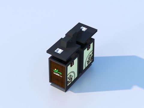  垃圾桶 室外垃圾桶 公共垃圾桶3d模型 