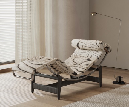  Cassina Chaise longue 中古躺椅 懒人椅su模型 