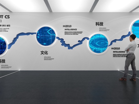  文化墙 企业文化墙 展示墙 主题墙 展厅 校园文化 教室su模型 