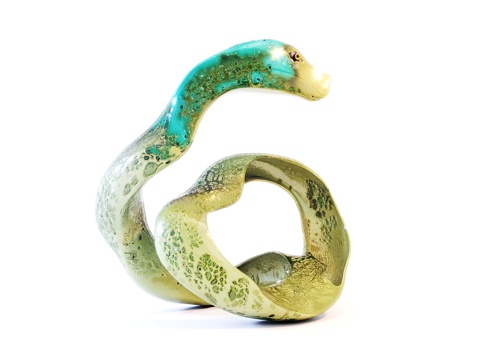  雕塑摆件 玉雕蛇3d模型 
