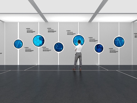  文化墙 企业文化墙 展示墙 VR 展厅 校园文化 教室su模型 