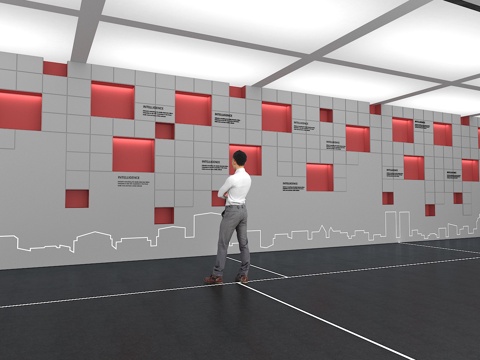  文化墙 企业文化墙 展示墙 主题墙 展厅 校园文化 教室su模型 