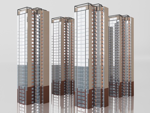  建筑外观3d模型 