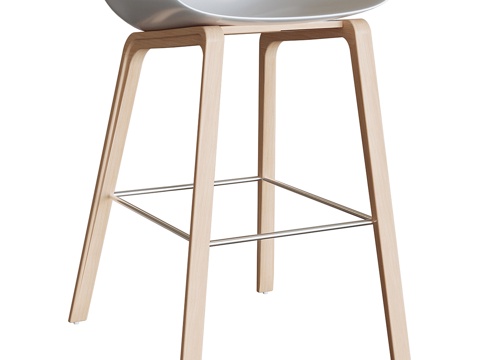  高脚吧椅3d模型 