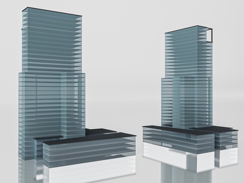  建筑外观3d模型 