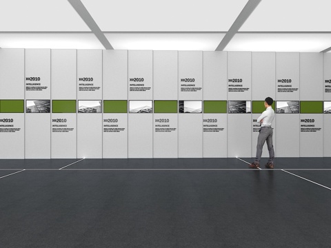  文化墙 企业文化墙 展示墙 主题墙 展厅 校园文化 教室su模型 