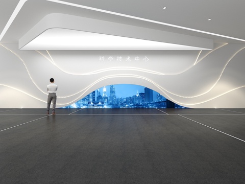  文化墙 企业文化墙 展示墙 主题墙 展厅 校园文化 教室su模型 
