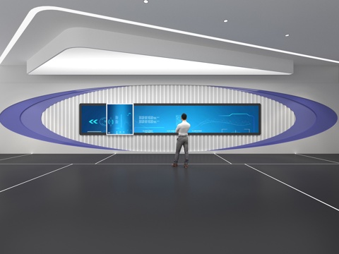  文化墙 企业文化 展示墙  展厅 校园文化 滑轨屏  教室su模型 