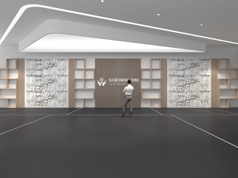  文化墙 企业文化墙 展示墙  展厅 校园文化 走廊  教室su模型 