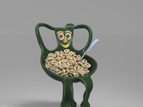 卡通 创意餐具 杯子3d模型 