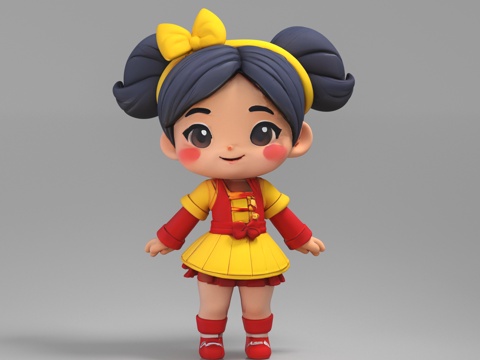  卡通人物 动漫角色 盲盒公仔 玩具3d模型 