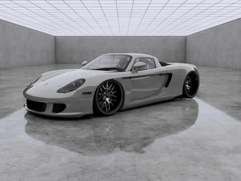  保时捷 911 Carrera GT 超跑 超豪华车su模型 