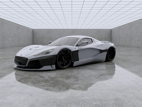  Rimac Nevera 超跑 超豪华车 电动车su模型 