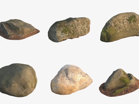  大石头巨石岩石3d模型 