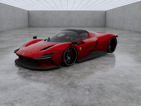  法拉利 Daytona SP3 超跑 超豪华车su模型 