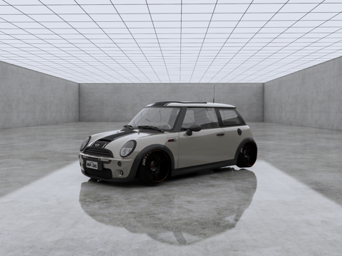  Mini Cooper JCW 汽车 街车 家用车su模型 