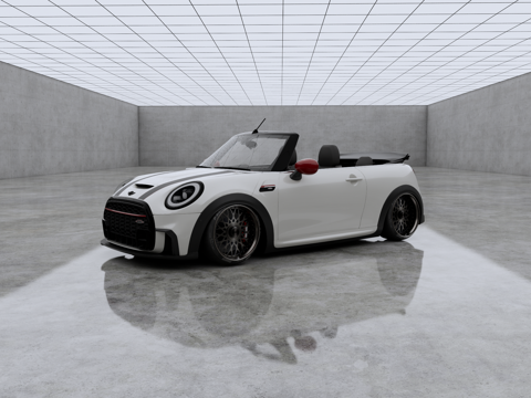  Mini Cooper JCW 敞篷车 汽车 街车 家用车su模型 