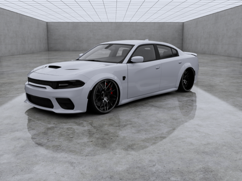  道奇 Charger SRT Hellcat 跑车 美式肌肉su模型 